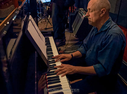 Bob Strain playing piano